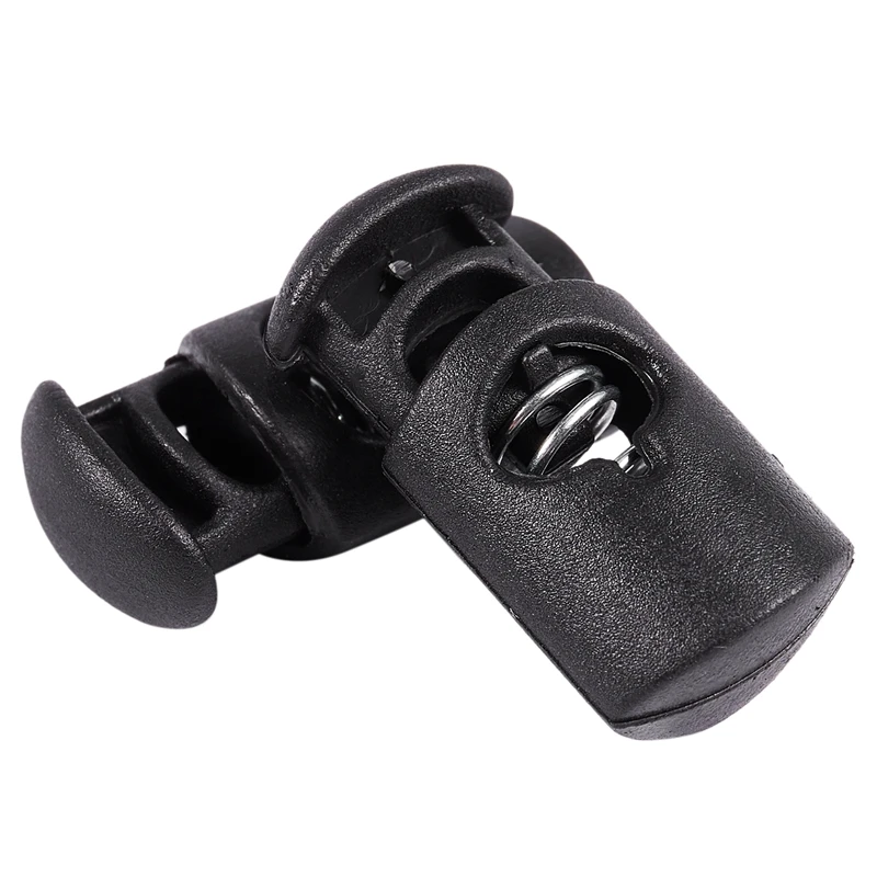 Диаметр 8 мм отверстие шнур фиксатор шнура шнурки защелкивающийся крюк черный 10