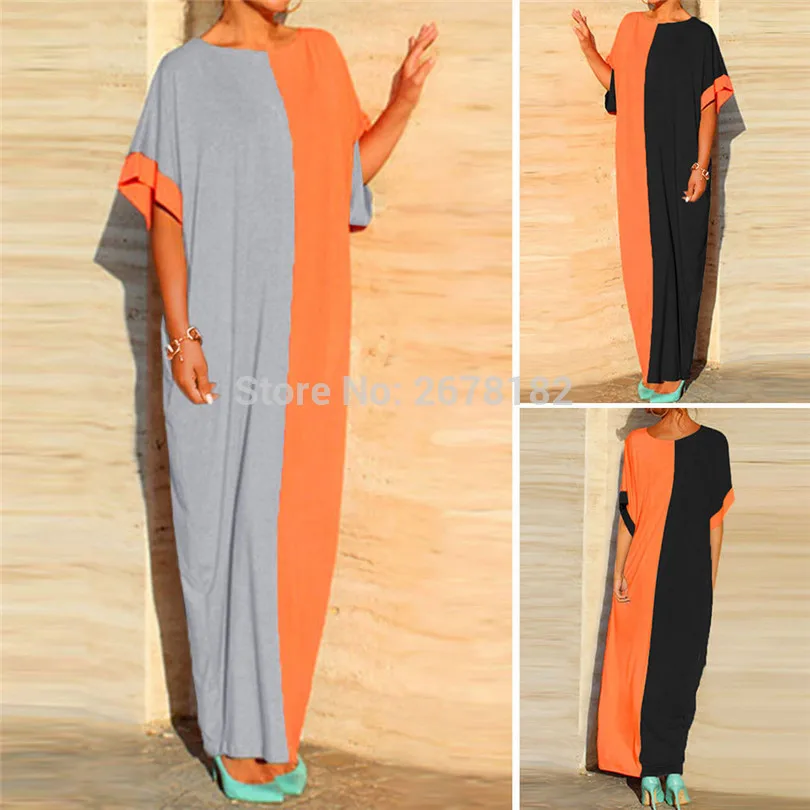 Новинка 2018 хит цветное мозаичное платье с рукавом летучая мышь большой размер