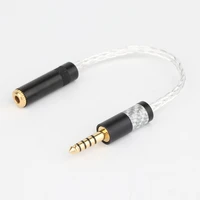 hifi 4 4mm balanced headphone adapter audio cable 4 4 to 3 5mm female 3 5mm female to 4 4mm male hifi music