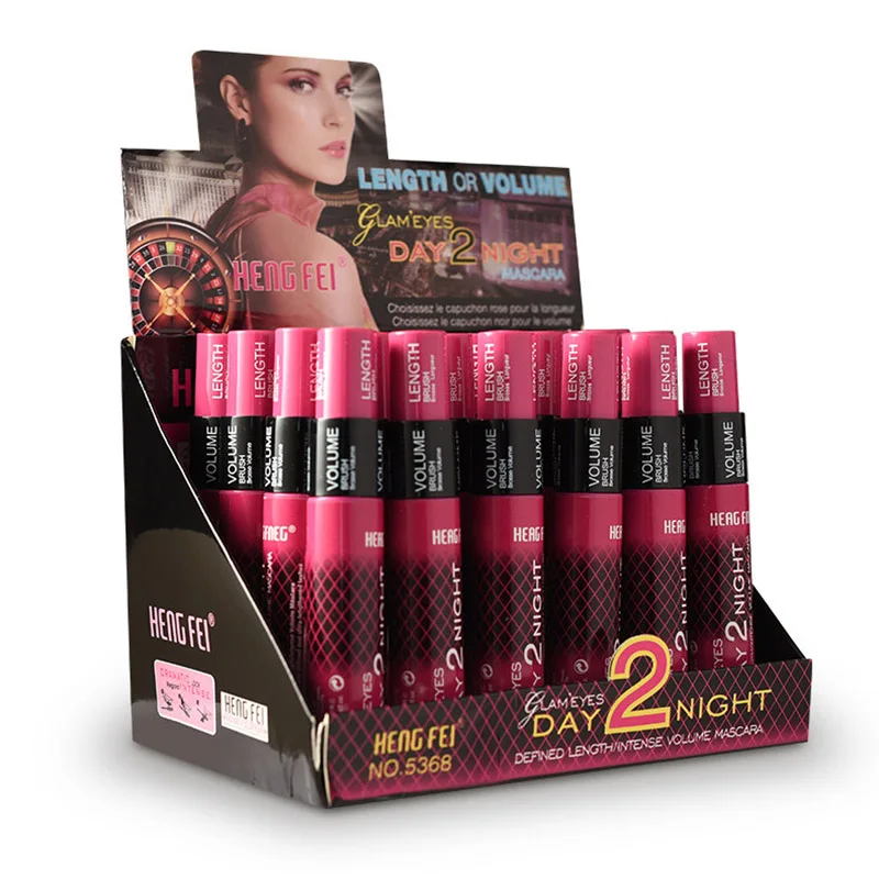 

Waterproof Black Mascara Double Head Brush Lengthening Curling Thick Fast Dry Mascara Makeup Tool BFC996