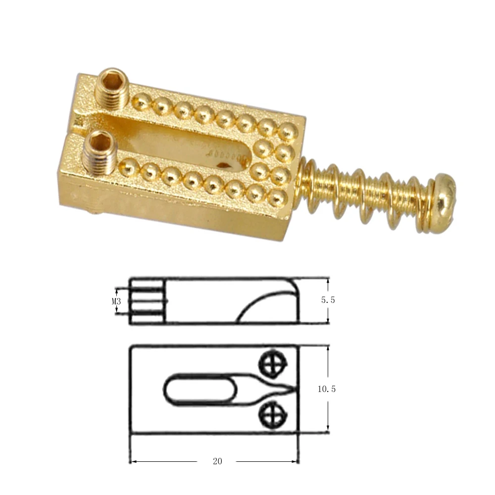 

6pcs Vintage Guitar Bridge String Saddles Zinc Alloy Electric Guitars Accessories