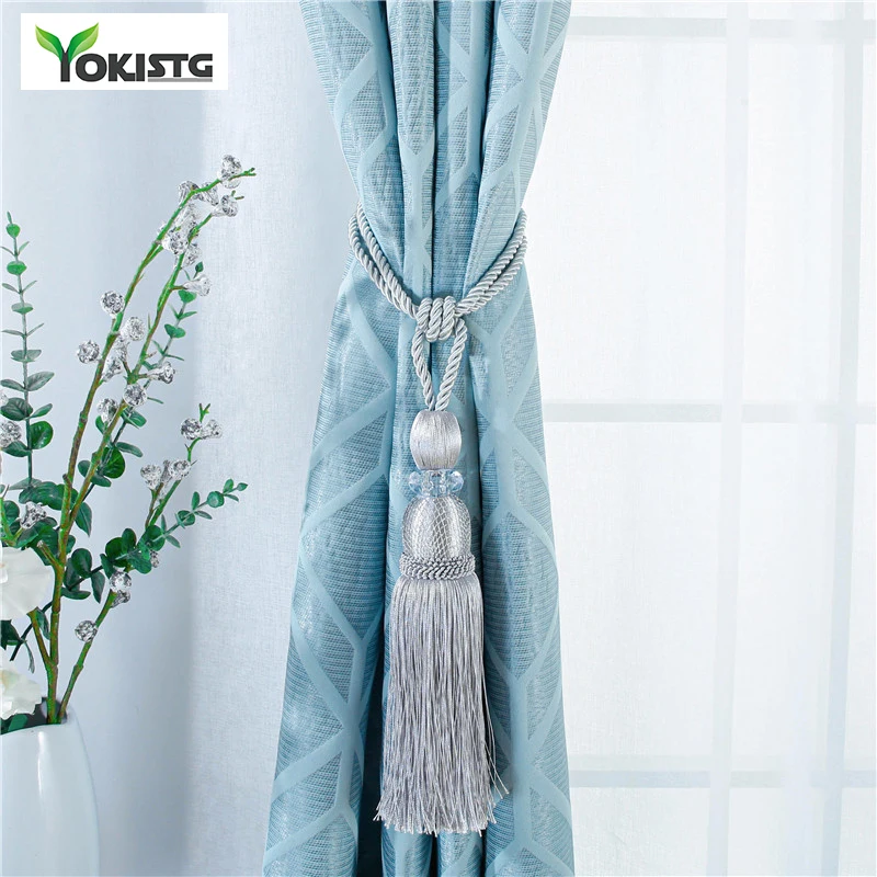 Роскошные Аксессуары для штор YokiSTG застежки в виде золотого сетчатого шара