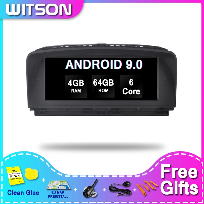 Автомобильный DVD Gps плеер WITSON для BMW большой экран Android 9 0 7 серии E65/E66 (2004 2009) 4 Гб ОЗУ