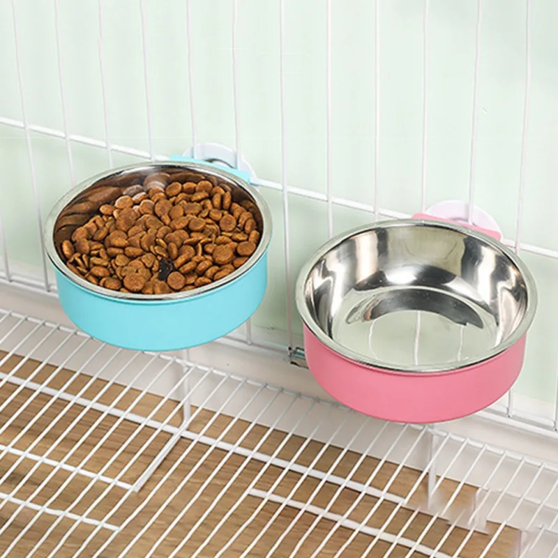 

Hanging Pet Bowl Pet Feeding Bowl Removable Stainless Steel Puppy Feeding Supplies Small Dog Accessories Dropshipping
