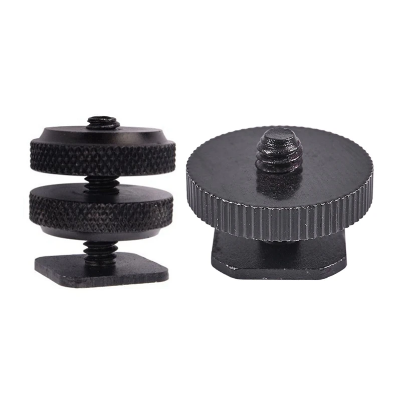 

2 Pcs Tripod 1/4 Inches Screw To Flash Shoe Mount Adapter
