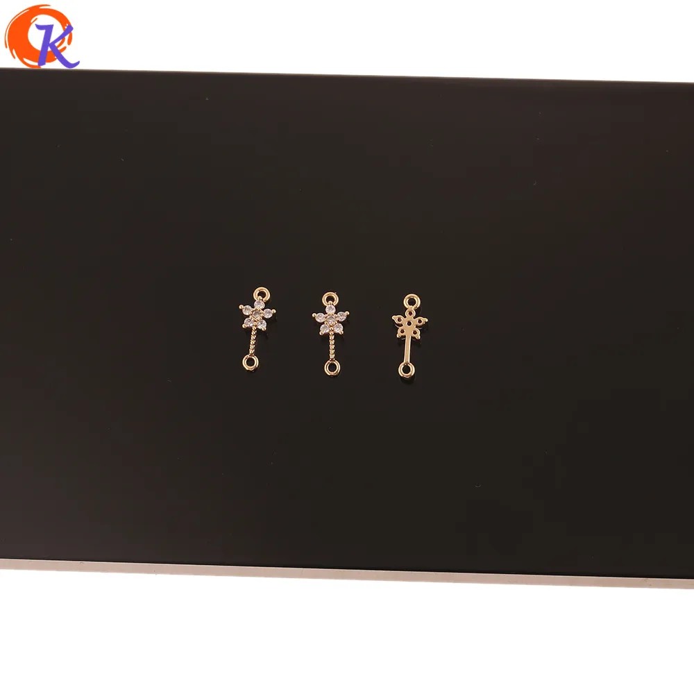 Сердечный дизайн 100 шт 6*13 мм аксессуары для ювелирных изделий/ручная работа/cz соединители/diy части/форма цветка/Изготовление ювелирных изделий/фурнитура для сережек