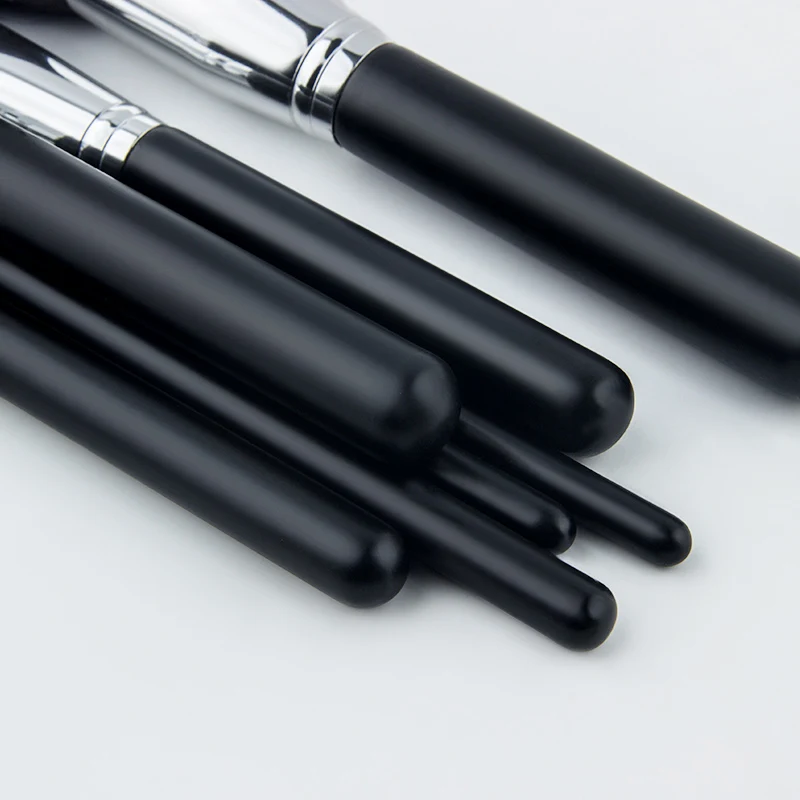 кисти для макияжа набор кистей кисть косметичка 12 шт./партия черный Волокнистые