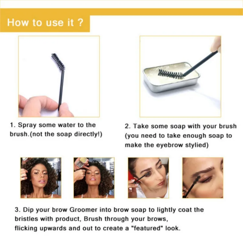 Wild Eyebrow Shaping Soap стойкий водонепроницаемый гель для формирования бровей воск
