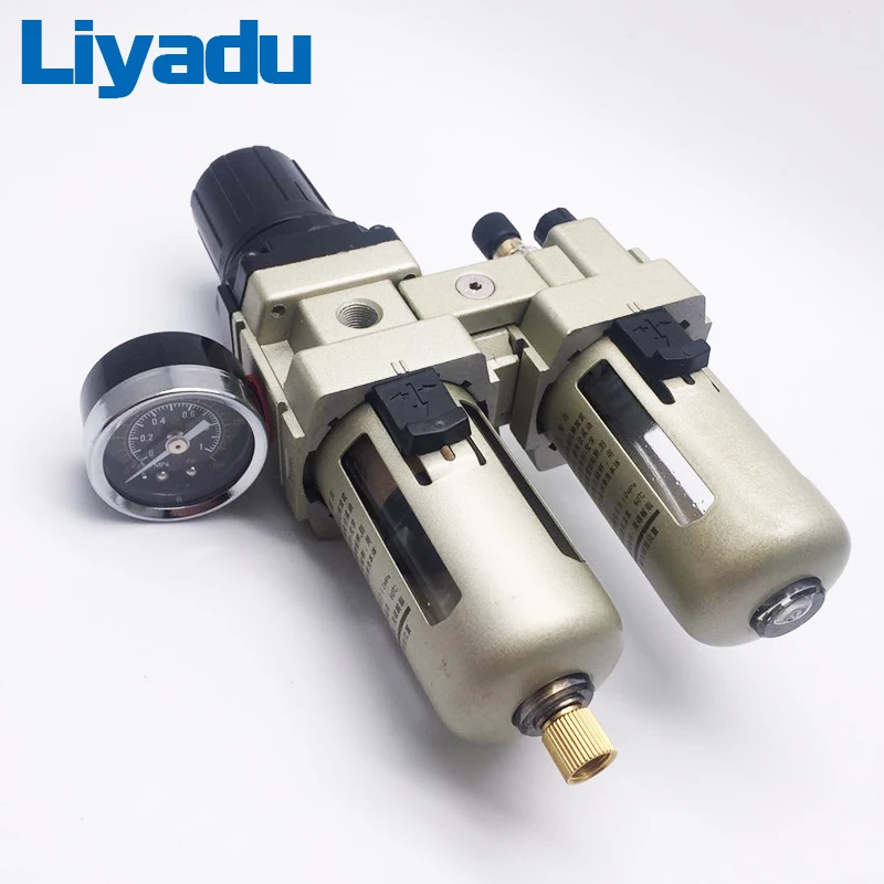 AC4010-04 G1/2 AC4010-06 G3/4 масла и воды сепаратор фильтры воздушный компрессор регулирующий клапан два воздушных фильтра