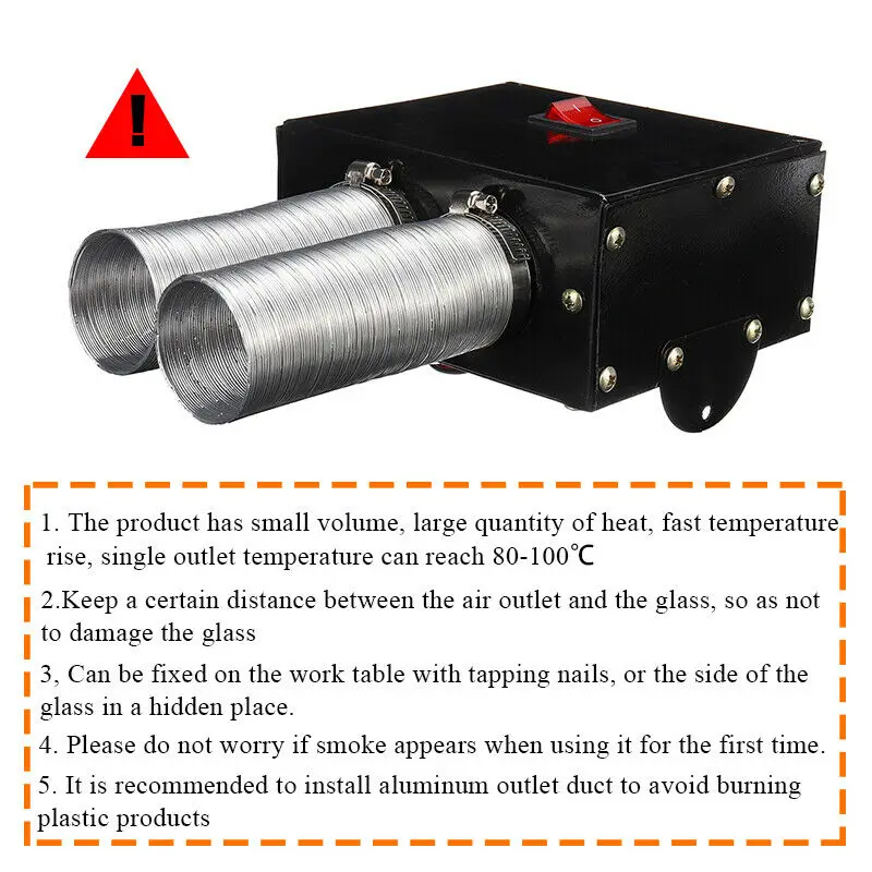 

12V Air Heater Defroster Air Defroster Heater Vehicle Windscreen Reliable
