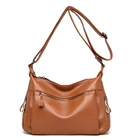 Женская сумка через плечо, из мягкой кожи