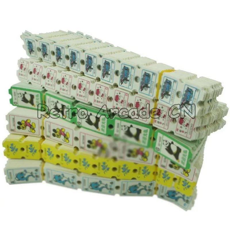 5000 шт./лот 50 мм * 30 лотерейные билеты выкупа длинные для аркадных видеоигр