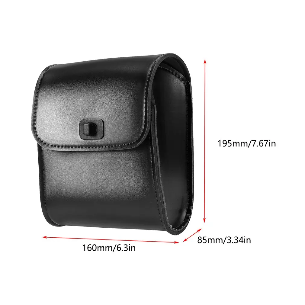 

Universal Motorcycle Bike Front Handlebar Tool Bag Luggage Saddle Bag Synthetic Leather Universal Motorcycle or Bike