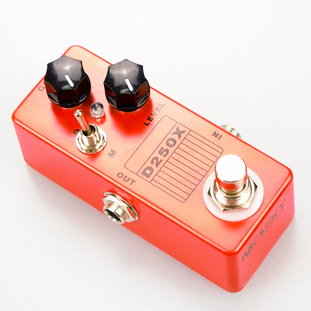 MOSKY D250X аналоговые предусилитель Overdrive Мини гитары педаль эффектов металлический