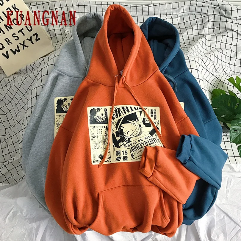 KUANGNAN японского аниме one piece Толстовка Мужская Уличная Мужская s толстовки хип-хоп толстовки мужские толстовки XXL Новинка
