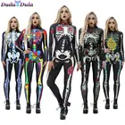 Розовый костюм скелета для взрослых и детей, страшный костюм, платье на Хэллоуин, косплей, сексуальный розовый костюм скелета, косплей, ужас, карнавал, вечеринка