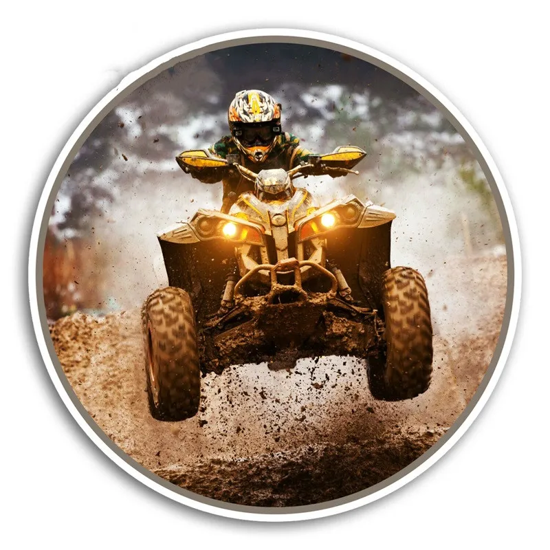

Hot Off Road Quad KK Vinyl Stickers ATV Dirt Bike Car Sticker Camper Window Bumper Motor Decal Waterproof KK13*13cm