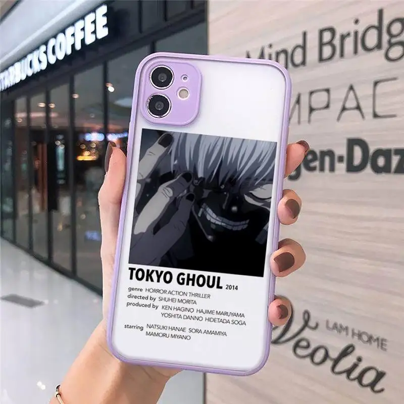 

Tokyo Ghoul Anime pattern Phone Case matte transparent For iphone 7 8 11 12 plus mini x xs xr pro max cover