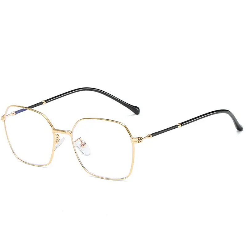 

Brand Metal Frame Glasses Square Computer Games Goggles Anti Blue Light Blocking Glasses Men Women 2020