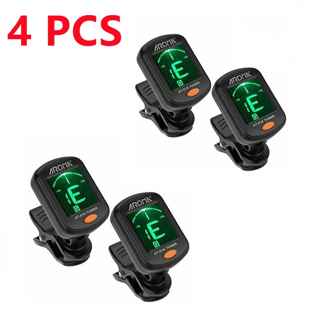 

Tuners Chromatic LCD DIGITAL Clip On Electric Tuner Bass Guitar Ukulele Violin Cello Oud 27.5Hz To 4186Hz Guitar Accessories