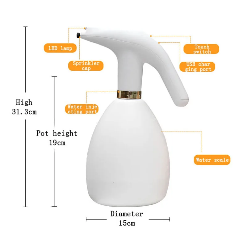 Электрический полив для органических растений опрыскиватели давления Jardin