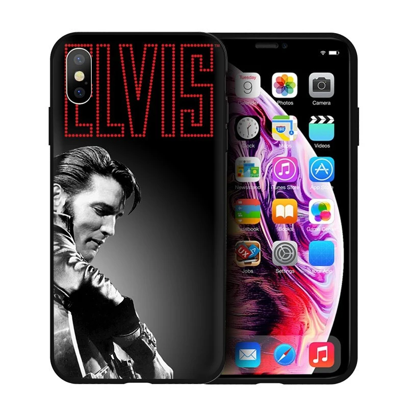 B12 Мягкий силиконовый чехол для телефона EWAU Elvis Presley для iPhone 5 5S SE 6 6s 7 8 plus X XR XS 11 Pro Max - Цвет: B12