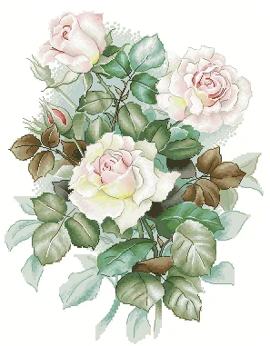 

ZZ Little Pirate Counted Cross Stitch Kit Cross stitch RS cotton with cross stitch Gentle Roses