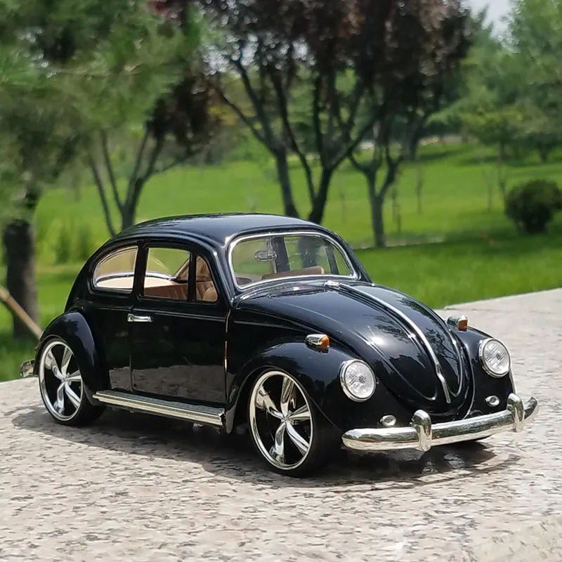 2021 Новый 1:18 классический машина Жук черный автомобиль из сплава Модель