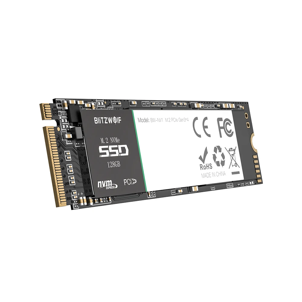 Внутренний жесткий диск BlitzWolf PCIe Gen3 * 4 NVMe1.3 SSD 128 ГБ 256 512 ГБ|Внутренние