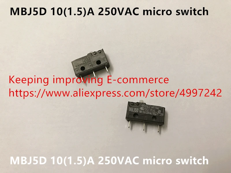 Original new 100% MBJ5D 10(1.5)A 250VAC micro switch