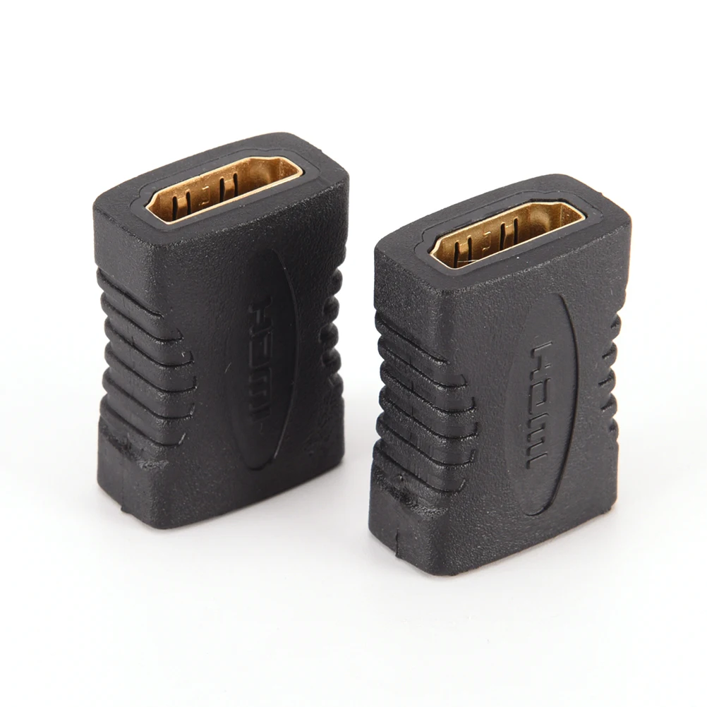 

HDMI-compatible Female to Female Coupler Extender Adapter Connector F/F for HDTV HD 1080P 2PCS