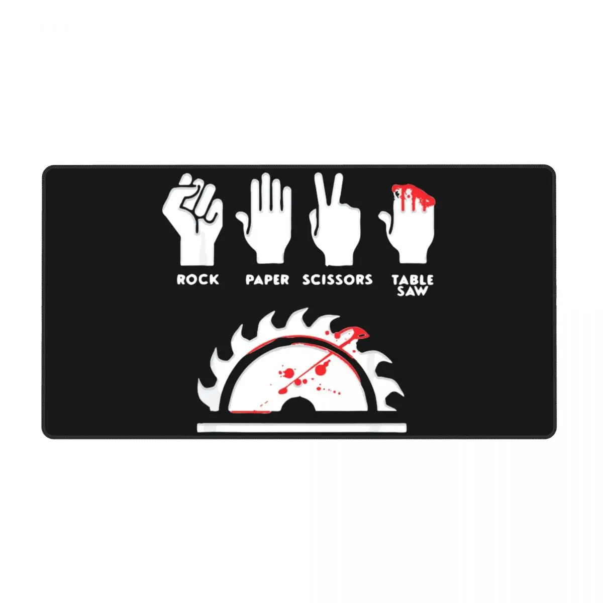 

Rock Paper Scissors Table Saw Office Mouse Mat Mousepad Joy Mood Large Laptop Printing Gamers Mouse pad