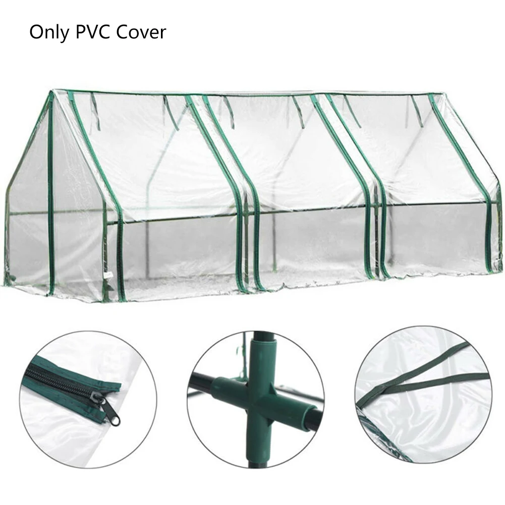 

Greenhouse PVC Garden Cover Plastic Waterproof UV Protection Green House Plants Flower House Corrosion-resistant Plants Cover