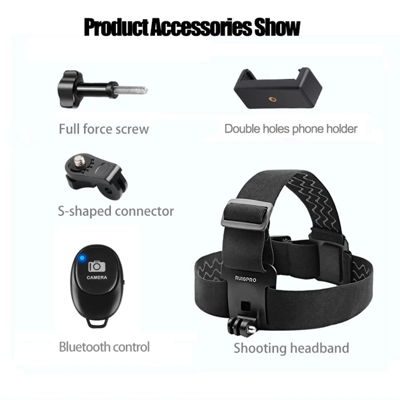 universal head strap mount headband holder with mobile phone clip holder for smartphones mobilephone bluetooth volg accessories free global shipping