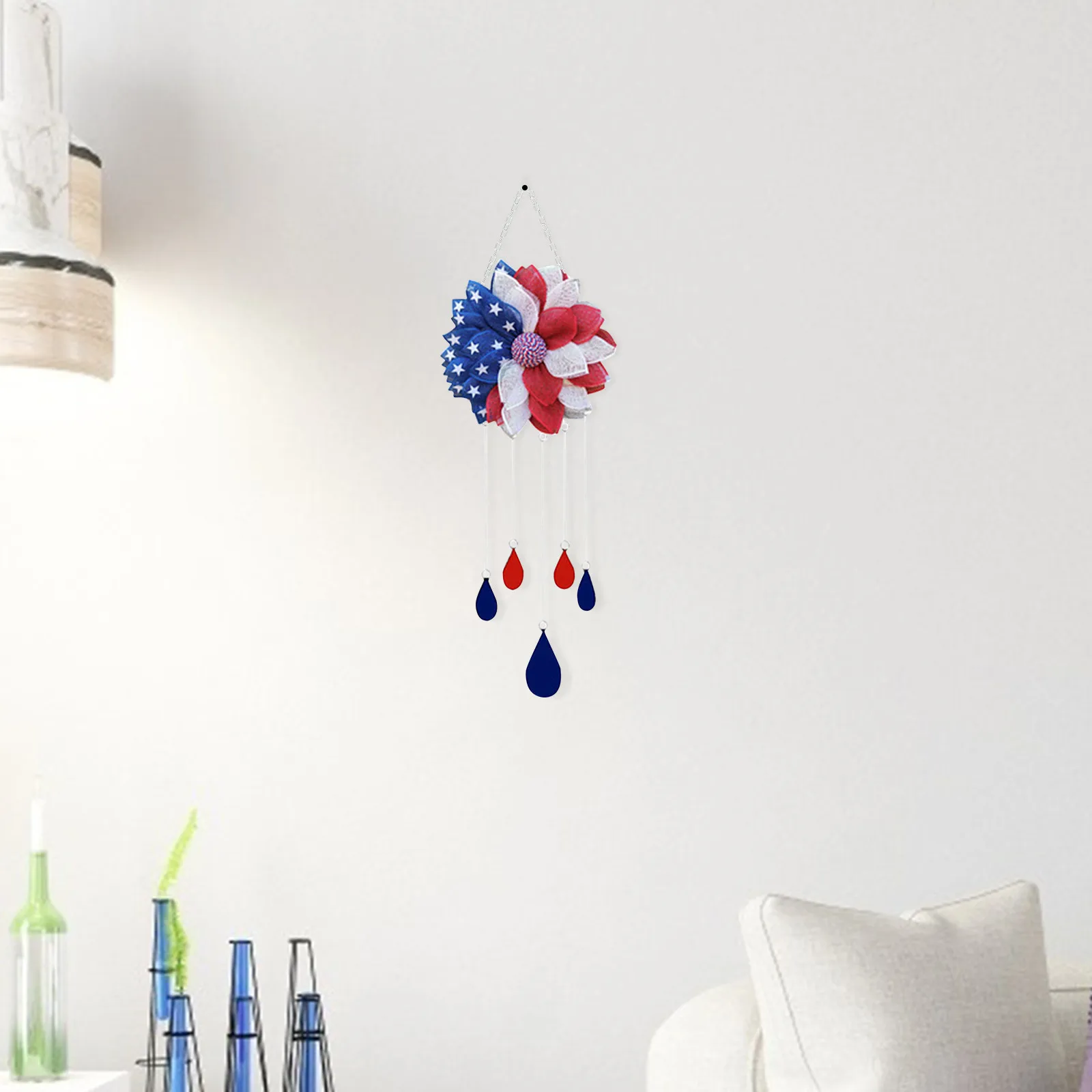 

American Day Independence Day Wind Chime Decoration Family Dress Up Decor Gift belen de navidad