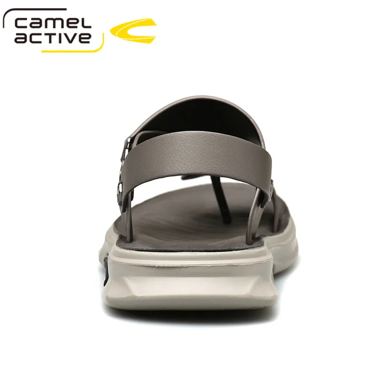 Мужские Пляжные босоножки Camel Active коричневые повседневные кожаные сандалии на