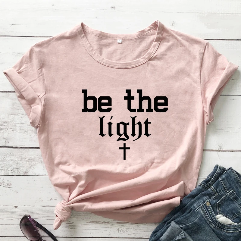 Светильник Be The Cross футболка женская христианская церковь Писания унисекс