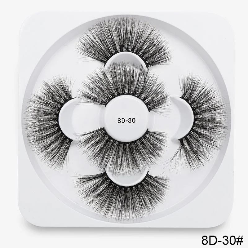 8D-30 SEXYSHEEP 3 пары 25 мм 3D накладные Искусственные ресницы длинный макияж 3D норковые ресницы наращивание ресниц норковые ресницы Красота Макияж - Color: 8D-30