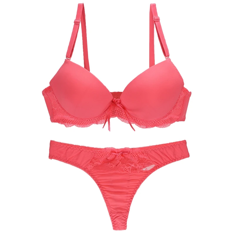 

New Sexy Luxurious Saturated Panties and Bra Sets Lace Female Underwear Overhead Hair Without Lining LIngerie