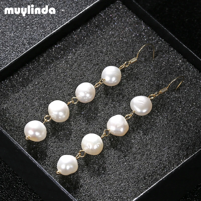 Женские серьги-подвески с пресноводным жемчугом | Украшения и аксессуары