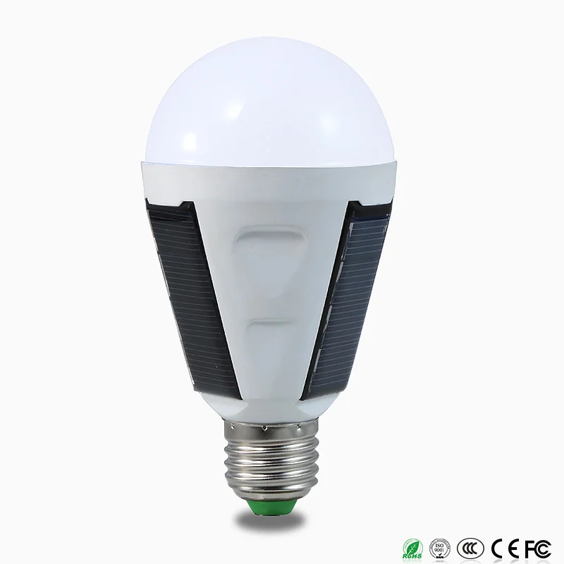 

Solar LED Emergency Light Bulb AC85-265V E27 7W 12W Rechargeable Battery Lighting Lamp Intelligent Magical Bombillas Outdoor