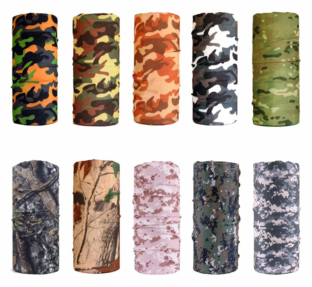 Military Army Camouflage Series pattern Bandanas Sports Ride Bicycle Motorcycle Turban Magic Headband Veil Scarf |