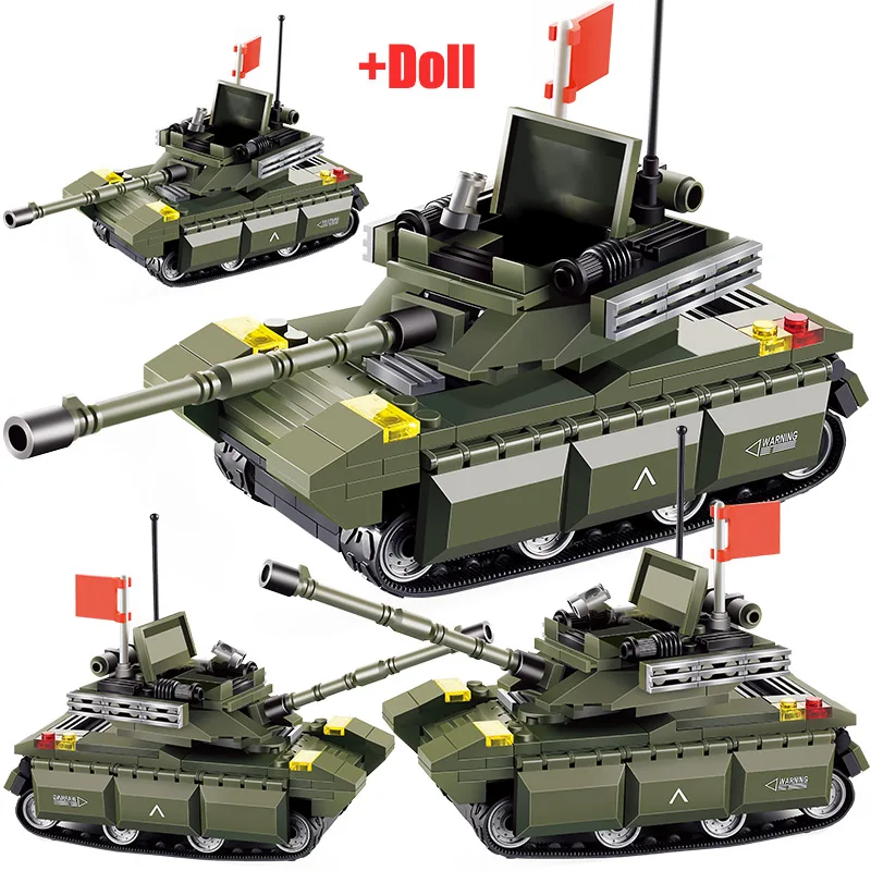 Военный Тип 99 главный боевой танк модель строительные блоки Legoingly WW2 Танк