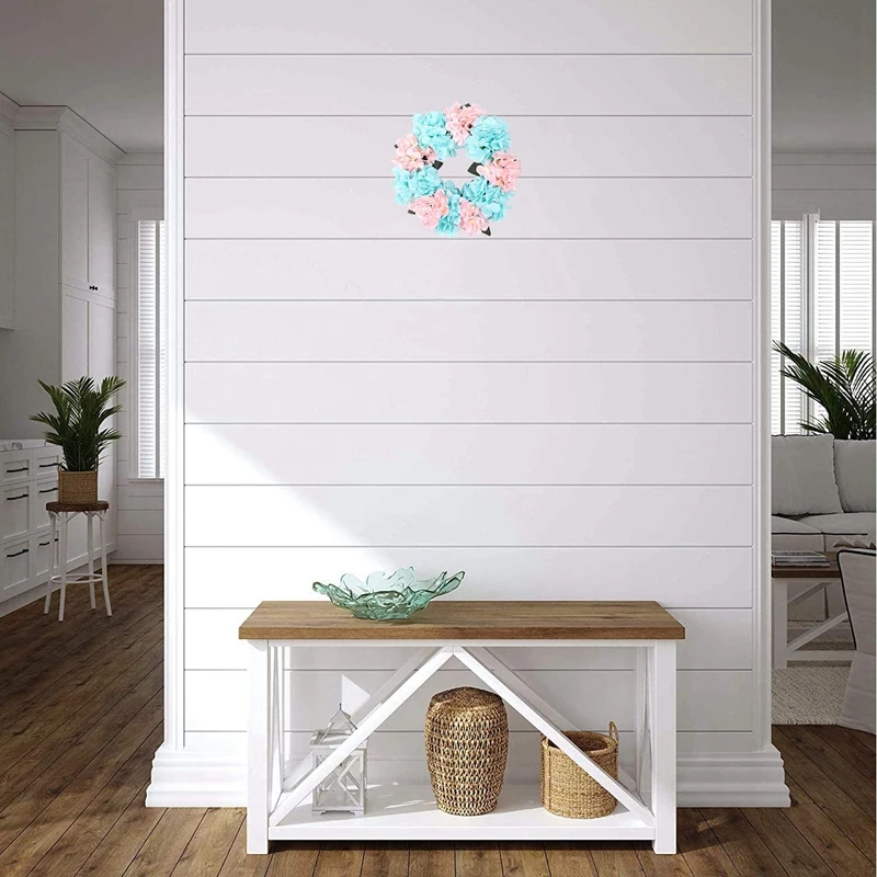 Гортензии искусственный венок для передней двери дома и сада дом стены окна