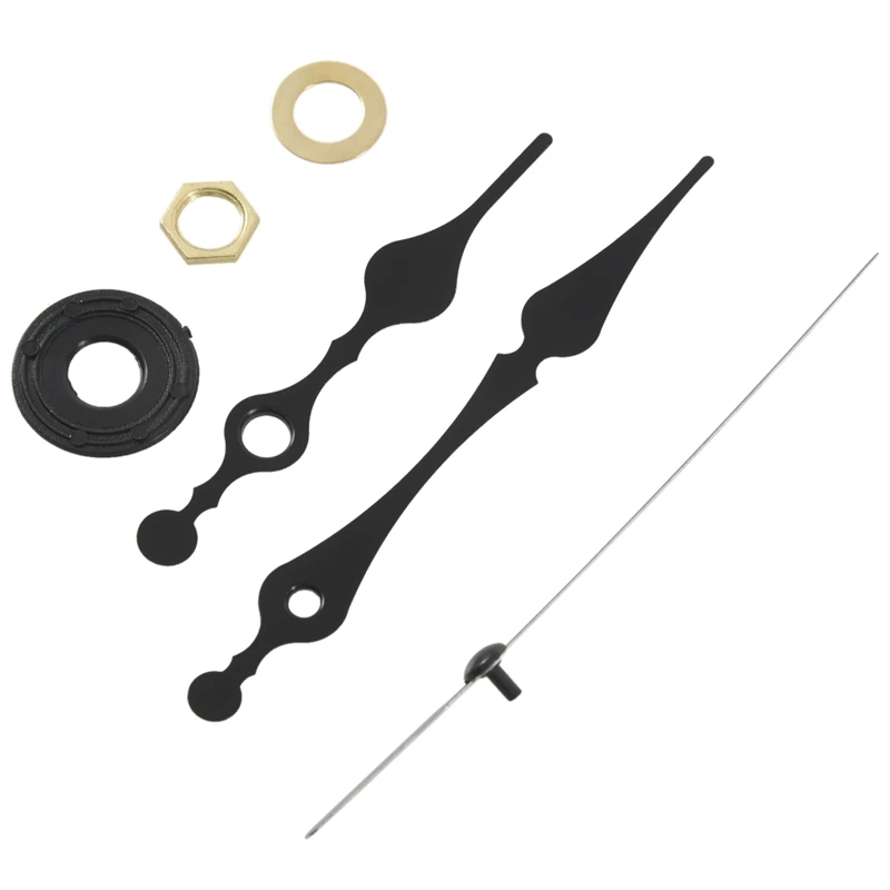 

Clock Movement Mechanism with Black Hour Minute Second Hand DIY Tools Kit