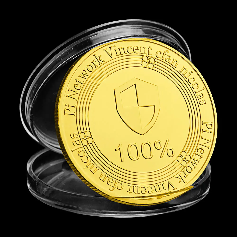 Коллекционные серебряные позолоченные Сувениры и подарки Pi Network Винсент кфан