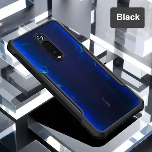 Black-No ring Хит Xundd Роскошный прозрачный чехол для Xiao mi Red mi K20 Pro Чехол с кольцом, противоударные подушки безопасности задняя крышка для Red mi K20 mi 9T 9T Pro Funda - Цвет: Black-No ring