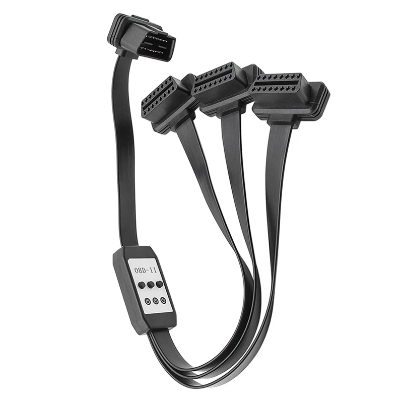 

New Extension Cable Full 16 Pin Splitter 1 to 3 with Switch Obd Obd2 Y Cable Male Three Port Female Wifi Scanner