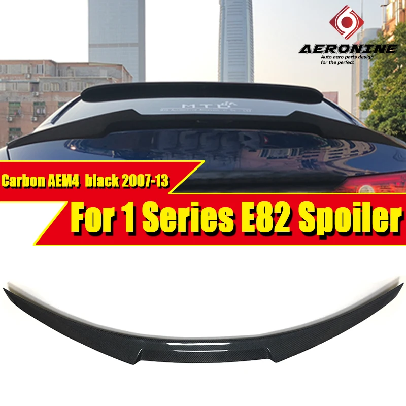 E82 спойлер заднего багажника крыла для губ из углеродного волокна AEM4 стиль