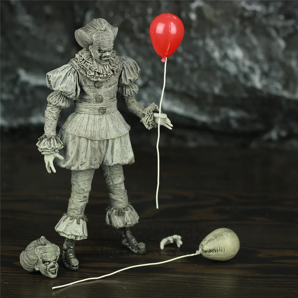SDCC 2019 Pennywise IT Etched 7 &quot2017 экшн-фигурка Стивен Кинг черно-белый B &amp W Эксклюзивные